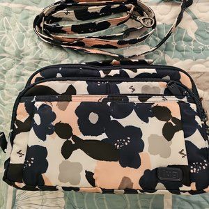 lug Floral Crossbody Bag in Navy, Peach, Black, Cream